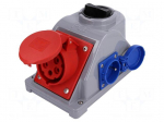 Connector: AC supply 3-phase | socket | female | 16A | 400VAC | IP44