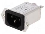 Connector: AC supply | socket | male | 10A | 250VAC | IEC 60320 | 0.4mH