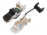 Plug | RJ45 | PIN: 8 | Cat: 6a,Class EA | shielded | gold-plated | IP20