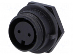 Connector: circular | socket | female | PIN: 2 | w/o contacts | IP68