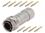 Connector: circular | Series: RT360 | plug | female | crimped | PIN: 10
