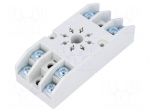 Socket | PIN: 8 | 10A | 250VAC | Mounting: on panel | Series: R15 | octal