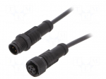 Cable: for sensors/automation | PIN: 4 | M12-M12 | D code-Ethernet