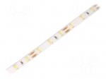 LED tape | white warm | 2835 | 12V | LED/m: 60 | 8mm | IP65 | 12W/m