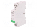 Contactor: 1-pole installation | NO | 24VAC | 24VDC | 20A | DIN | IKD