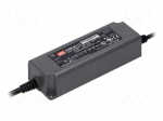 Power supply: switched-mode | for LED strips | 60W | 12VDC | 5A | IP67