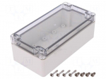 Enclosure: multipurpose | X: 80mm | Y: 160mm | Z: 55mm | EURONORD | grey