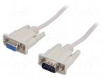 Cable | D-Sub 9pin socket,D-Sub 9pin plug | 2m | white