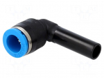Push-in fitting | angled 90&deg; | -0.95&divide;6bar | 8mm | Gasket: NBR