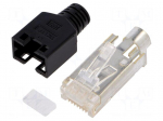 Connector: RJ45 | plug | TM11P | PIN: 8 | Cat: 3 | shielded | 8p8c | 5mm
