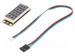 Display: LED | No.char: 4 | red | 67x22mm | Gravity | 5VDC | Interface: I2C