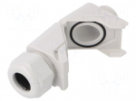 Cable gland | angular | M25 | 1.5 | IP68 | polyamide | grey | HSK-W