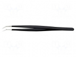 Tweezers | Blade tip shape: sharp | Tweezers len: 155mm | ESD