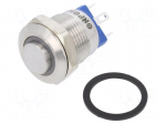 Switch: vandal resistant | Pos: 2 | SPST-NO | 2A/36VDC | IP65 | OFF-(ON)