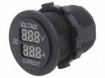 Voltmeter | Sup.volt: 5&divide;30VDC | I DC: 1&divide;15A | black