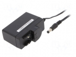 Power supply: switching | mains,plug-in | 9VDC | 1.33A | 12W | 84.2%