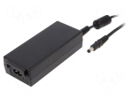 Power supply: switching | 15VDC | 4.3A | Out: 5,5/2,5 | 65W | 80&divide;264VAC