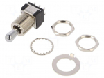 Switch: toggle | Pos: 3 | DPDT | (ON)-OFF-(ON) | 6A/125VAC | 6A/6VDC