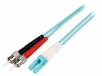Fiber patch cord | OM3 | LC/UPC,ST/UPC | 2m | 50/125um | LSZH | grey