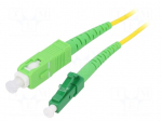 Fiber patch cord | OS2 | LC/APC,SC/APC | 15m | 9/125um | LSZH | green