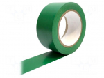 Tape: marking | green | L: 33m | W: 50mm | self-adhesive | Thk: 0.15mm
