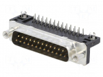 Connector: D-Sub | PIN: 25 | socket | male | for panel mounting | 5A