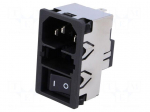 Connector: AC supply | socket | male | 10A | 250VAC | C14 (E),C18 | KM