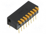 Switch: DIP-SWITCH | Poles number: 8 | ON-OFF | 0.03A/30VDC | Pos: 2