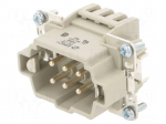 Connector: HDC | contact insert | male | EPIC H-BE | PIN: 6 | 16A | 500V