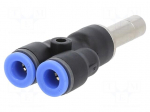 Push-in fitting | Y-Yap spliYYer | -0.95&divide;15bar | BLUELINE | 8mm