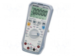 Digital multimeter | USB | LCD | (22000) | Bargraph: 46segm | True RMS