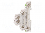 Splice terminal: rail | Entrelec | 300V | for DIN rail mounting