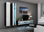 Cama Living room cabinet set VIGO NEW 5 black/white gloss