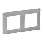 Plate Valena Life - 2 gang - aluminium