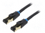 Patch cord | S/FTP | Cat 8 | RJ45 plug,both sides | OFC | 0.5m | PVC