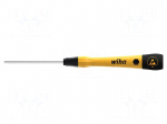 Screwdriver: precision | 6-angles socket | HEX 4mm | ESD