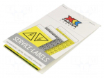 Safety sign | self-adhesive folie,vinyl | yellow-green | 16mm
