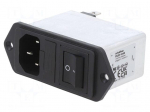 Connector: AC supply | socket | male | power supply | Inom: 10A | 250VAC