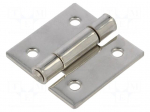 Hinge | Width: 50mm | stainless steel | H: 50mm | for welding