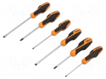 Screwdriver: universal-set | Phillips,slot | BETAGRIP | 6pcs.