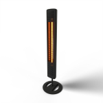 Mill | Outdoor Heater | OH2000ULGPFLOOR | Patio heater | 2000 W | Black | IP65