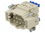 Connector: HDC | contact insert | male | 16A | 500V | Han&reg; ES Press