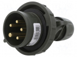 Connector: AC supply 3-phase | plug | male | 16A | 400VAC | IEC 60309
