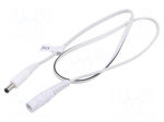Cable | 2x0.5mm2 | DC 5,5/2,1 socket,DC 4,8/1,7 plug | straight