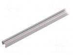 Profiles for LED modules | white | L: 1m | PEN12 | aluminium | oval