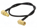 Cable | 0.3m | RP-SMA male,RP-SMA female | black | angled | 50&Omega;