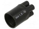 Cable breakout | 28/8mm | black | Diam.after shrinking: 9/2mm | AK