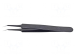 Tweezers | Blade tip shape: sharp | Tweezers len: 110mm | ESD