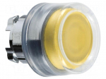 Switch: push-button | 22mm | Stabl.pos: 1 | yellow | none | IP66 | Pos: 2
