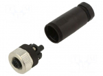 Connector: M12 | plug | PIN: 5 | female | 60V | straight | screw terminal